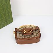 Gucci Horsebit 1955 GG Mini Bag With Crystals 675801 Size 20.5 x 14 x 5 cm - 5
