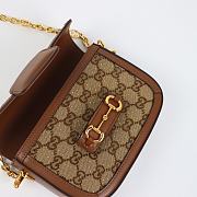 Gucci Horsebit 1955 GG Mini Bag With Crystals 675801 Size 20.5 x 14 x 5 cm - 3