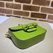 Gucci Horsebit 1955 Lizard Mini Bag Green 675801 Size 20.5 x 14 x 5 cm - 3