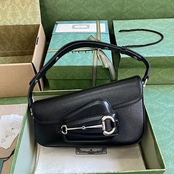 Gucci Horsebit 1955 Shoulder Bag 764155 Black Size 26.5 cm