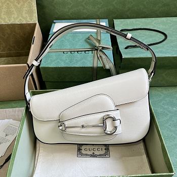 Gucci Horsebit 1955 Shoulder Bag 764155 White Size 26.5 cm