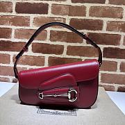 Gucci Horsebit 1955 Shoulder Bag 764155 Red Size 26.5 cm - 1