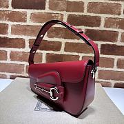 Gucci Horsebit 1955 Shoulder Bag 764155 Red Size 26.5 cm - 4