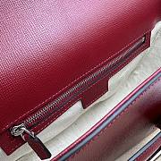 Gucci Horsebit 1955 Shoulder Bag 764155 Red Size 26.5 cm - 3