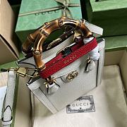 Gucci Diana Mini Tote Bag 739079 White Size 15.5 x 19.5 x 6 cm - 5
