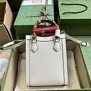 Gucci Diana Mini Tote Bag 739079 White Size 15.5 x 19.5 x 6 cm - 3
