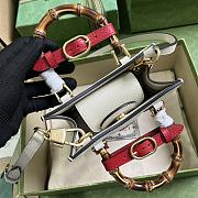 Gucci Diana Mini Tote Bag 739079 White Size 15.5 x 19.5 x 6 cm - 2