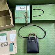 Gucci Diana Mini Tote Bag 739079 Black Size 15.5 x 19.5 x 6 cm - 5
