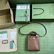 Gucci Diana Mini Tote Bag 739079 Brown Size 15.5 x 19.5 x 6 cm - 4