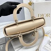 Large Lady Dior Bag Powder Beige Cannage Lambskin Size 32 x 25 x 11 cm - 4