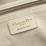 Large Lady Dior Bag Powder Beige Cannage Lambskin Size 32 x 25 x 11 cm - 2
