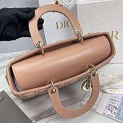 Large Lady Dior Bag Blush Cannage Lambskin Size 32 x 25 x 11 cm - 5