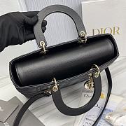 Large Lady Dior Bag Black Cannage Lambskin Size 32 x 25 x 11 cm - 2