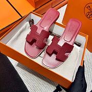 Hermes Oran Sandal Rouge Red - 1