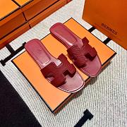 Hermes Oran Sandal Rouge Red - 5