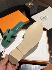Hermes Oran Sandal Vert Ivy green - 2