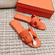 Hermes Oran Sandal Orange Sunset - 2
