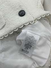 Dior Cropped Jacket Ecru Double-Sided Virgin Wool Bouclé - 5