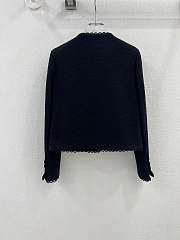 Dior Cropped Jacket Black Double-Sided Virgin Wool Bouclé - 5