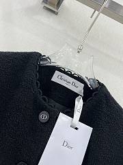 Dior Cropped Jacket Black Double-Sided Virgin Wool Bouclé - 2