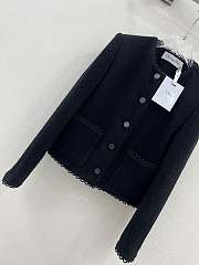 Dior Cropped Jacket Black Double-Sided Virgin Wool Bouclé - 3