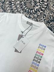 Dior Relaxed-Fit T-Shirt White Slub Organic Cotton Jersey - 4