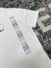 Dior Relaxed-Fit T-Shirt White Slub Organic Cotton Jersey - 2