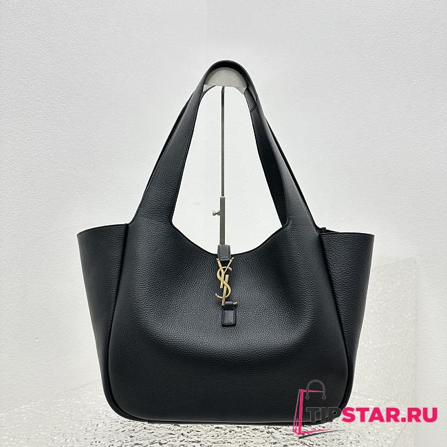 YSL Bea In Grained Leather Black 763435 Size 50 X 28 X 18 CM - 1