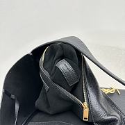 YSL Bea In Grained Leather Black 763435 Size 50 X 28 X 18 CM - 4