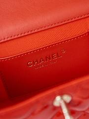 Chanel Small Box Bag Red Patent AS4511 Size 13 × 18 × 8.5 cm - 2