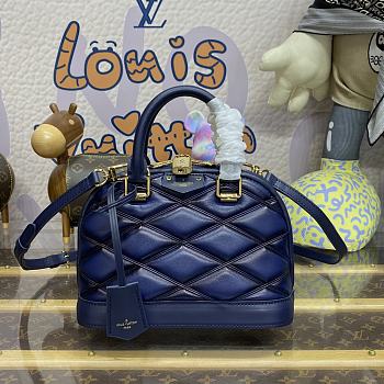 Louis Vuitton M23666 Alma BB Navy Blue Size 23.5*17.5*11.5cm