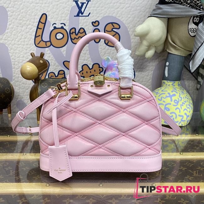 Louis Vuitton M24453 Alma BB Rosabella Pink Size 23.5*17.5*11.5cm - 1