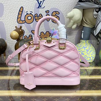 Louis Vuitton M24453 Alma BB Rosabella Pink Size 23.5*17.5*11.5cm