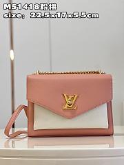 Louis Vuitton M21217 MyLockMe Chain Bag Rose Trianon Pink Size 22.5 x 17 x 5.5 cm - 1