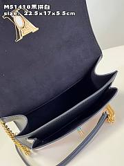 Louis Vuitton M82121 MyLockMe Chain Bag Black/White Size 22.5 x 17 x 5.5 cm - 5