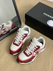 Chanel Sneakers G45333 Light Burgundy, White & Pink - 5