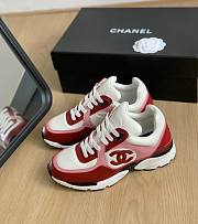 Chanel Sneakers G45333 Light Burgundy, White & Pink - 1