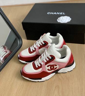 Chanel Sneakers G45333 Light Burgundy, White & Pink