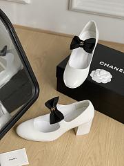 Chanel Mary Janes G45356 White & Black 6cm - 5