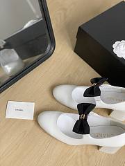 Chanel Mary Janes G45356 White & Black 6cm - 3