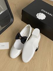 Chanel Mary Janes G45356 White & Black 6cm - 4