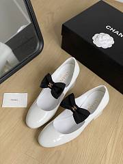 Chanel Mary Janes G45356 White & Black 6cm - 2