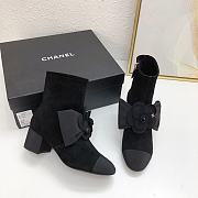 Chanel Short Boots G45310 Suede Black 6cm - 5