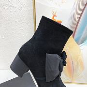 Chanel Short Boots G45310 Suede Black 6cm - 2