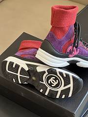 Chanel Sneakers G45204 Dark Purple & Burgundy - 5