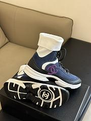 Chanel Sneakers G45204 Dark Blue & Light Gray - 4