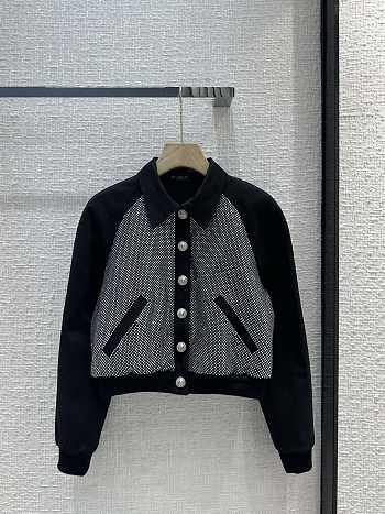 Balmain Buttoned Cropped Knitted Cardigan