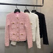 Balmain Tweed Jacket White - 2