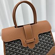 Goyard Saïgon Tote Bag Black&Tan Size 25 x 16 x 34 cm - 4