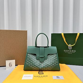 Goyard Saïgon Tote Bag Green Size 25 x 16 x 34 cm